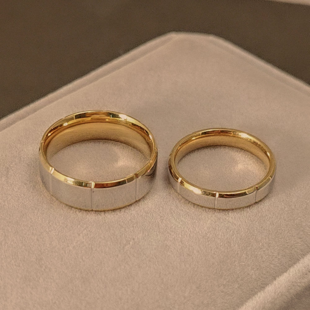 Wholesale Titanium steel couple ring